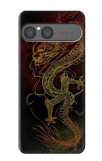 S0354 Dragon chinois Etui Coque Housse pour Sony Xperia 10 VII, 10 VIII