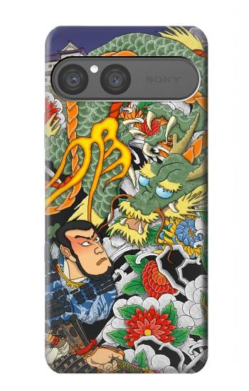 S0454 Japon Tatouage Etui Coque Housse pour Sony Xperia 10 VII, 10 VIII