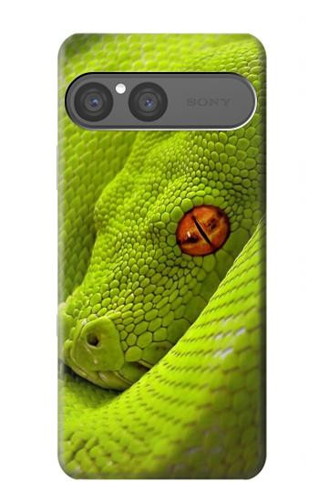 S0785 Serpent vert Etui Coque Housse pour Sony Xperia 10 VII, 10 VIII