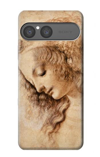 S1045 Leonardo da Vinci Femme Head Etui Coque Housse pour Sony Xperia 10 VII, 10 VIII