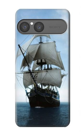 S1096 Bateau à voile dans un océan Etui Coque Housse pour Sony Xperia 10 VII