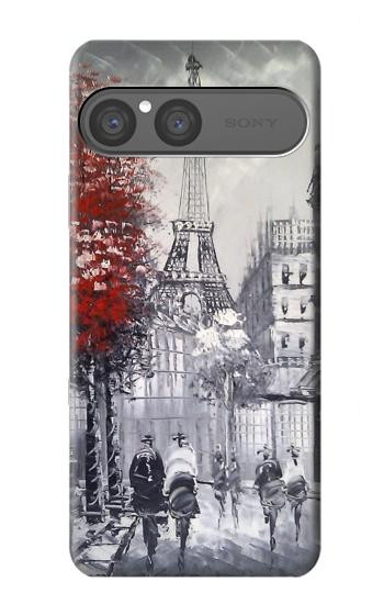 S1295 Peinture Eiffel de Paris Etui Coque Housse pour Sony Xperia 10 VII