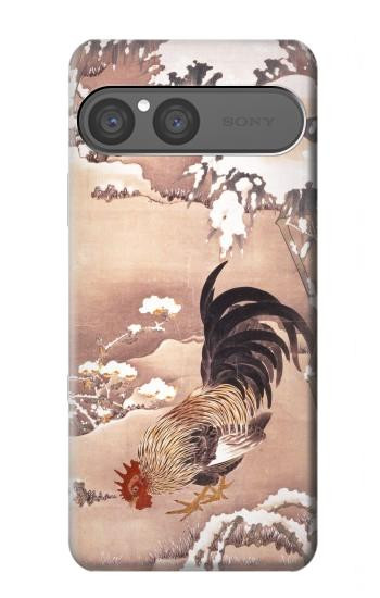 S1332 Ito Jakuchu Coq Etui Coque Housse pour Sony Xperia 10 VII, 10 VIII