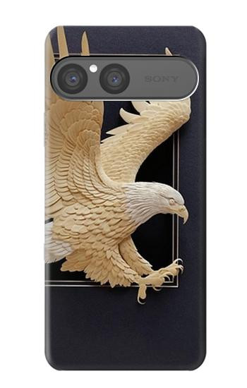 S1383 Sculpture papier Aigle Etui Coque Housse pour Sony Xperia 10 VII