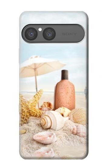 S1425 Seashells sur la plage Etui Coque Housse pour Sony Xperia 10 VII