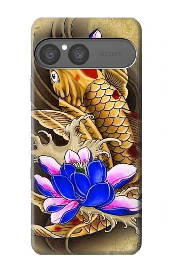 S1604 Carpe Koi poisson japonais Tatouage Etui Coque Housse pour Sony Xperia 10 VII, 10 VIII