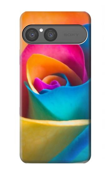 S1671 Arc en ciel coloré Rose Etui Coque Housse pour Sony Xperia 10 VII