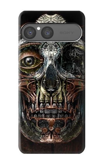 S1685 Crâne Steampunk Etui Coque Housse pour Sony Xperia 10 VII, 10 VIII