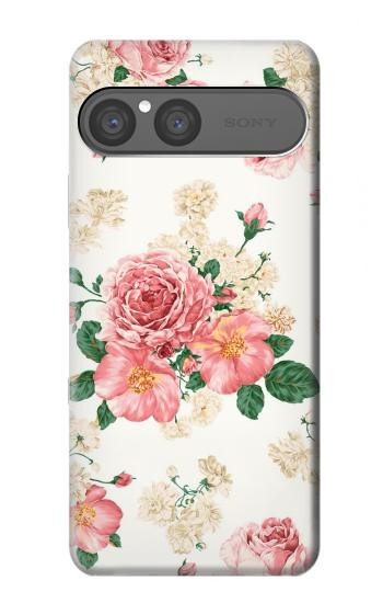 S1859 Motif Rose Etui Coque Housse pour Sony Xperia 10 VII