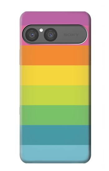 S2363 Arc en ciel Motif Etui Coque Housse pour Sony Xperia 10 VII