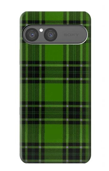 S2373 Motif vert Tartan Etui Coque Housse pour Sony Xperia 10 VII