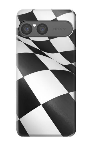 S2408 Vainqueur Drapeau checkered Etui Coque Housse pour Sony Xperia 10 VII