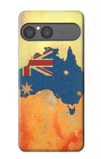S2494 Australie Drapeau Carte texture de la roche Etui Coque Housse pour Sony Xperia 10 VII