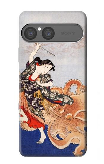 S2496 Japon Art Utagawa Kuniyoshi Tamatori Etui Coque Housse pour Sony Xperia 10 VII, 10 VIII