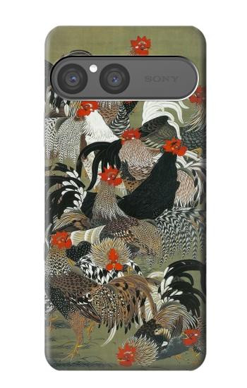 S2699 Ito Jakuchu Coq Etui Coque Housse pour Sony Xperia 10 VII