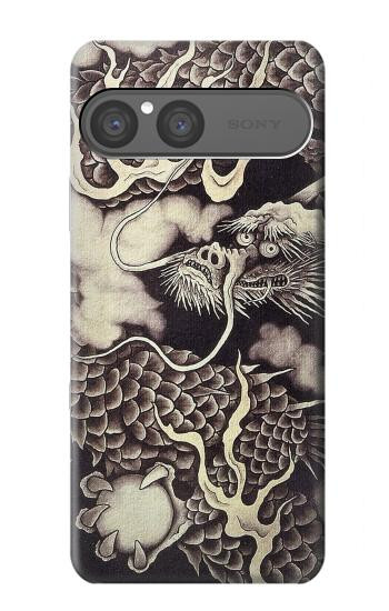 S2719 Japon Peinture dragon Etui Coque Housse pour Sony Xperia 10 VII