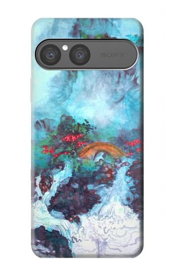 S2724 Dragon Blanc Piscine Haisu Lui Etui Coque Housse pour Sony Xperia 10 VII