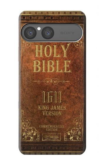 S2890 Holy Bible King James Version 1611 Etui Coque Housse pour Sony Xperia 10 VII