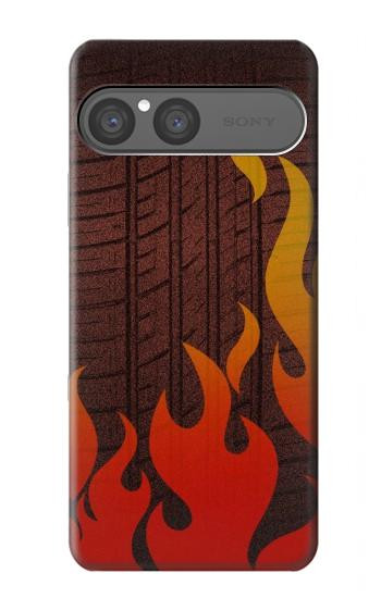 S2988 Voiture de rallye Neumáticos Feu Etui Coque Housse pour Sony Xperia 10 VII, 10 VIII