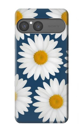 S3009 Daisy bleu Etui Coque Housse pour Sony Xperia 10 VII, 10 VIII