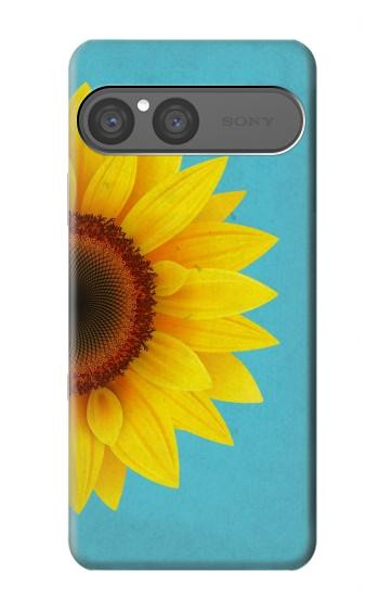 S3039 Tournesol Bleu millésimé Etui Coque Housse pour Sony Xperia 10 VII