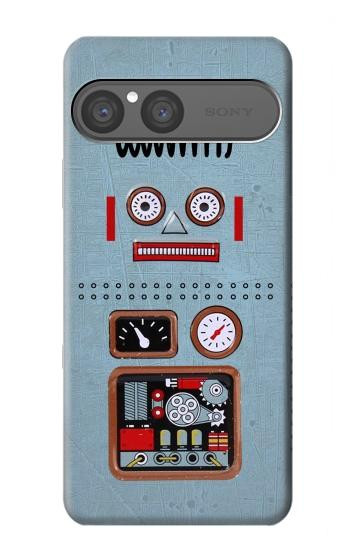 S3040 Retro Robot Jouet Etui Coque Housse pour Sony Xperia 10 VII, 10 VIII