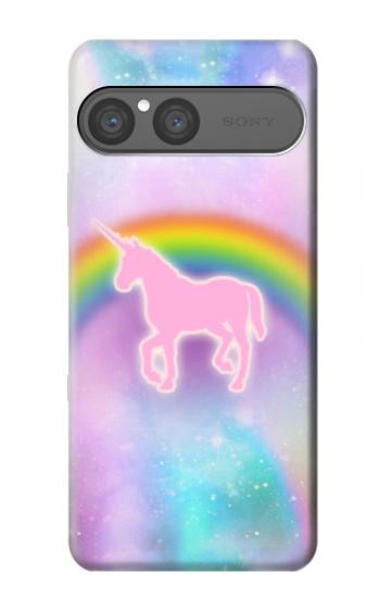 S3070 Arc en ciel pastel ciel Licorne Etui Coque Housse pour Sony Xperia 10 VII