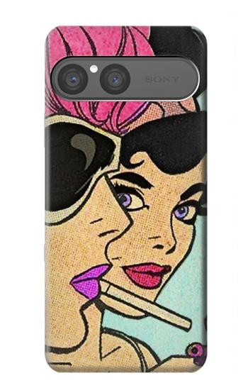 S3171 Filles Pop Art Etui Coque Housse pour Sony Xperia 10 VII