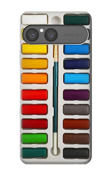 S3243 Ensemble de peinture aquarelle Etui Coque Housse pour Sony Xperia 10 VII