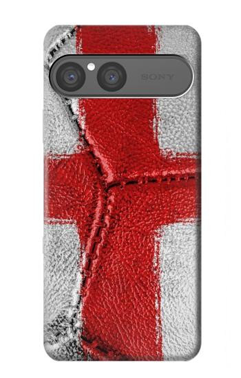 S3316 Angleterre Drapeau graphique Football Millésime Etui Coque Housse pour Sony Xperia 10 VII, 10 VIII
