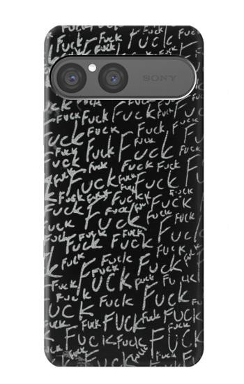 S3478 Mots drôles Noirboard Etui Coque Housse pour Sony Xperia 10 VII, 10 VIII
