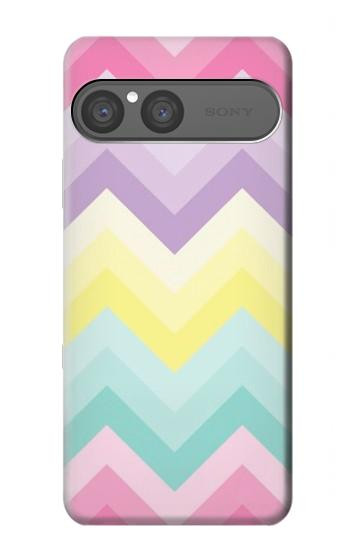 S3514 Arc en ciel Zigzag Etui Coque Housse pour Sony Xperia 10 VII, 10 VIII