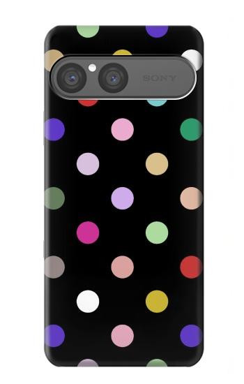 S3532 Coloré à pois Etui Coque Housse pour Sony Xperia 10 VII