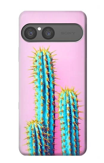 S3673 Cactus Etui Coque Housse pour Sony Xperia 10 VII, 10 VIII