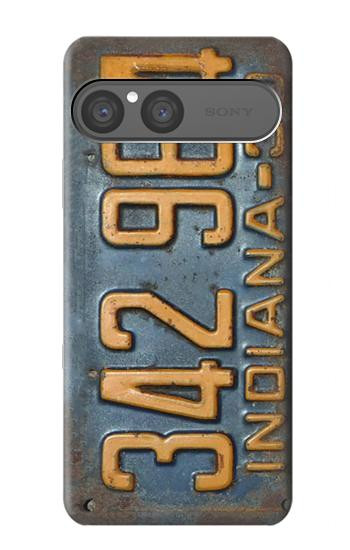 S3750 Plaque d'immatriculation de véhicule vintage Etui Coque Housse pour Sony Xperia 10 VII