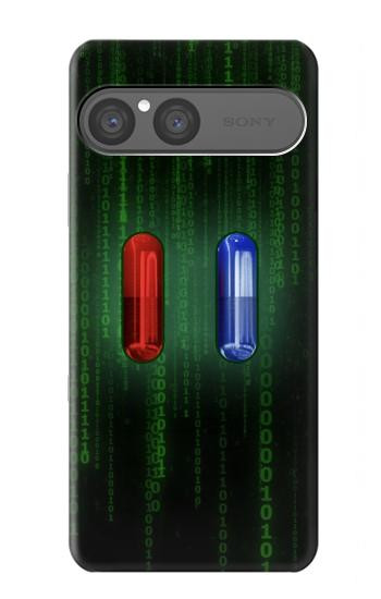 S3816 Comprimé Rouge Comprimé Bleu Capsule Etui Coque Housse pour Sony Xperia 10 VII