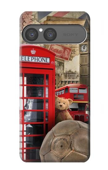 S3856 Vintage Londres Britannique Etui Coque Housse pour Sony Xperia 10 VII