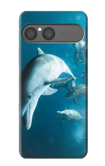 S3878 Dauphin Etui Coque Housse pour Sony Xperia 10 VII, 10 VIII