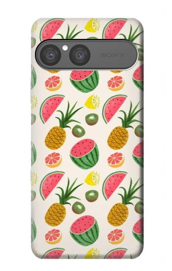 S3883 Motif de fruits Etui Coque Housse pour Sony Xperia 10 VII