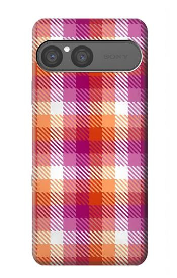 S3941 Plaid drapeau de la fierté lesbienne LGBT Etui Coque Housse pour Sony Xperia 10 VII, 10 VIII