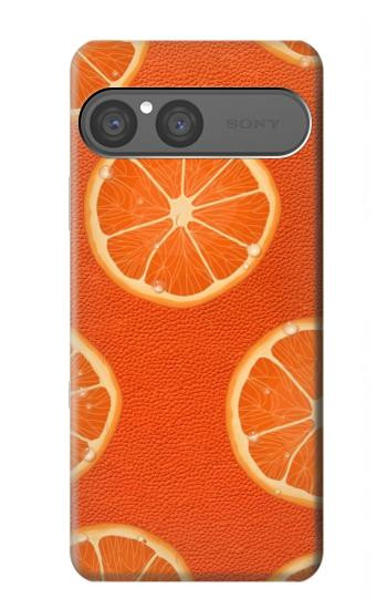 S3946 Motif orange sans couture Etui Coque Housse pour Sony Xperia 10 VII, 10 VIII