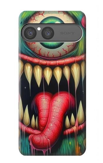S4000 Graffiti mural monstre Etui Coque Housse pour Sony Xperia 10 VII