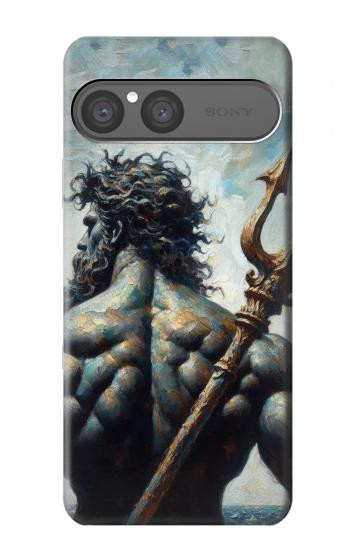 S4010 Trident de Poséidon, Dieu de la mer Etui Coque Housse pour Sony Xperia 10 VII, 10 VIII