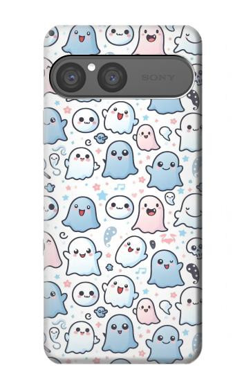 S4013 Motif fantôme mignon et harmonieux Etui Coque Housse pour Sony Xperia 10 VII