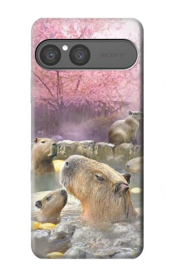 S4030 Source chaude de capybara Etui Coque Housse pour Sony Xperia 10 VII, 10 VIII