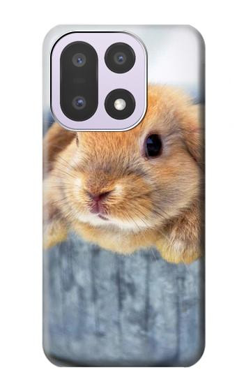 S0242 Lapin mignon Etui Coque Housse pour OnePlus 15