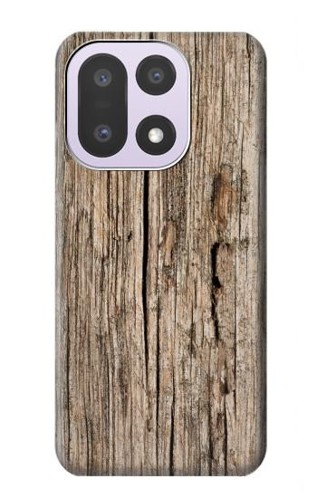 S0600 Bois imprimé graphique Etui Coque Housse pour OnePlus 15