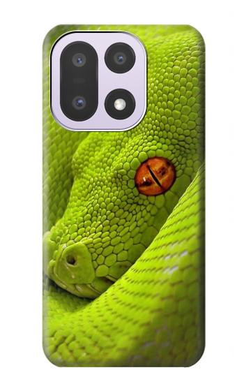S0785 Serpent vert Etui Coque Housse pour OnePlus 15