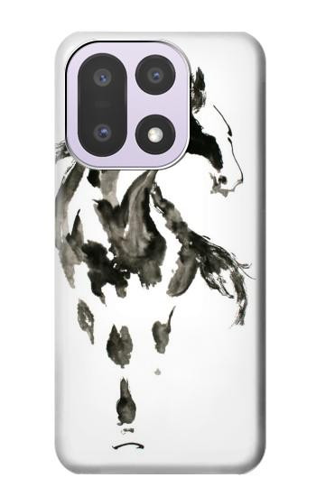 S1031 cheval Pinceau Etui Coque Housse pour OnePlus 15