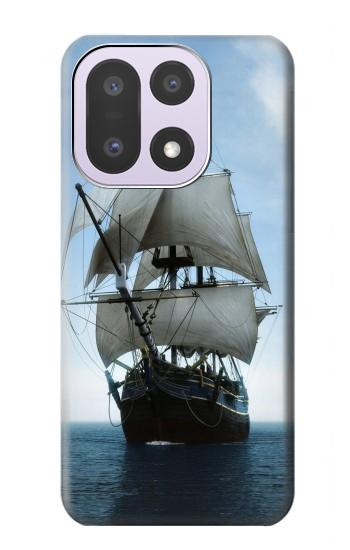 S1096 Bateau à voile dans un océan Etui Coque Housse pour OnePlus 15